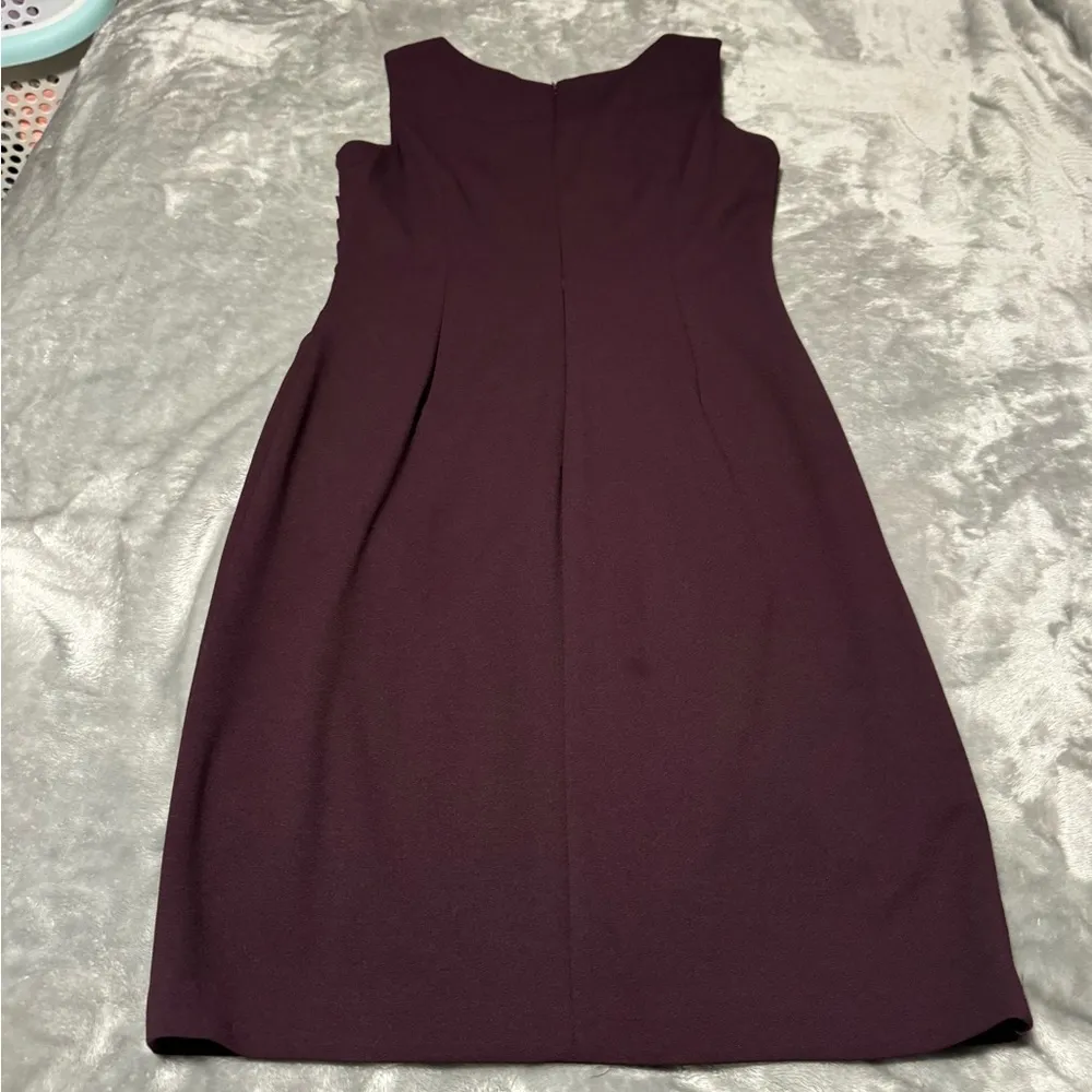 Calvin Klein Rich Burgundy Midi Dress - Image 2