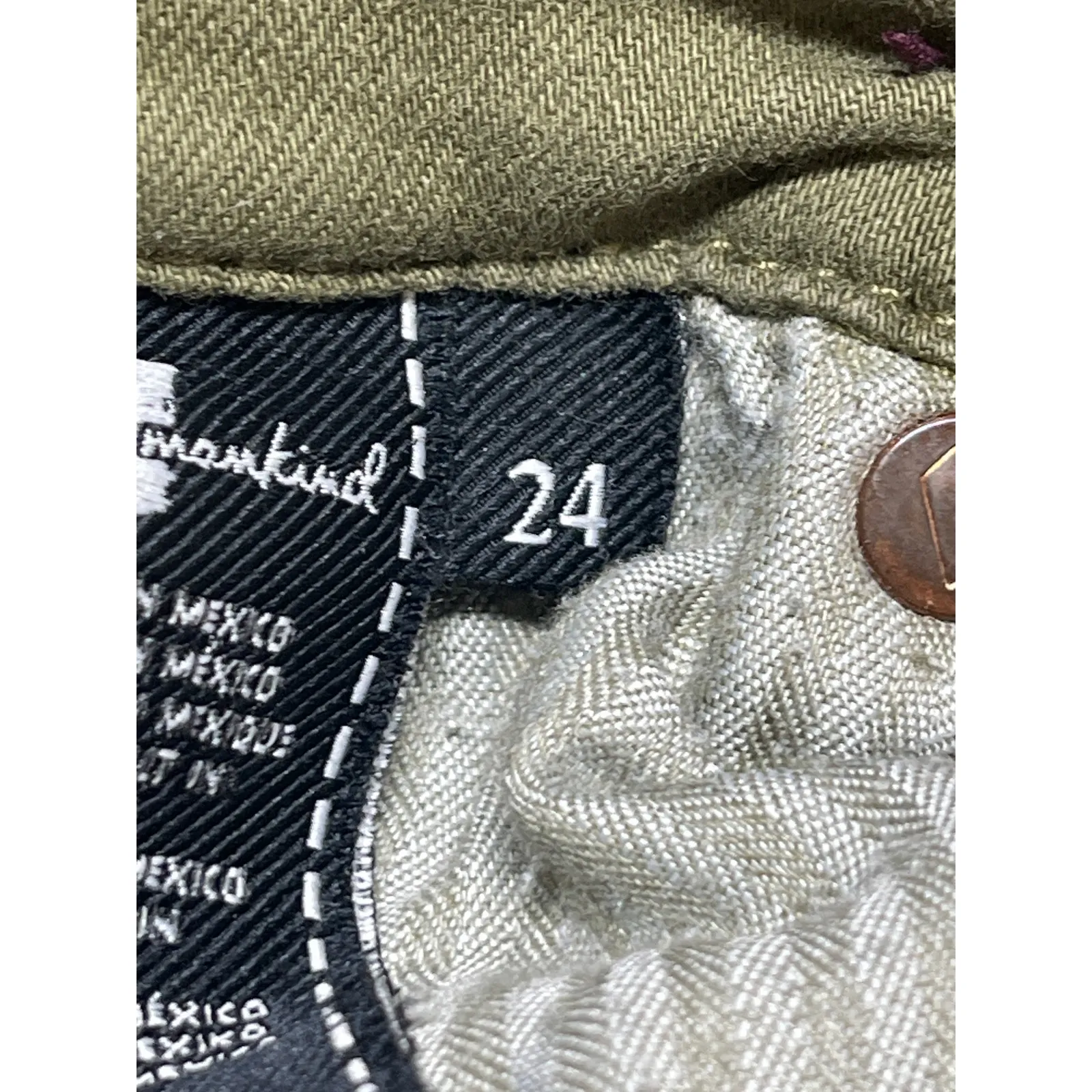 7 for All Mankind Women's Green High Rise Bootcut Flare Denim Jeans Pants Sz 24 - Image 5