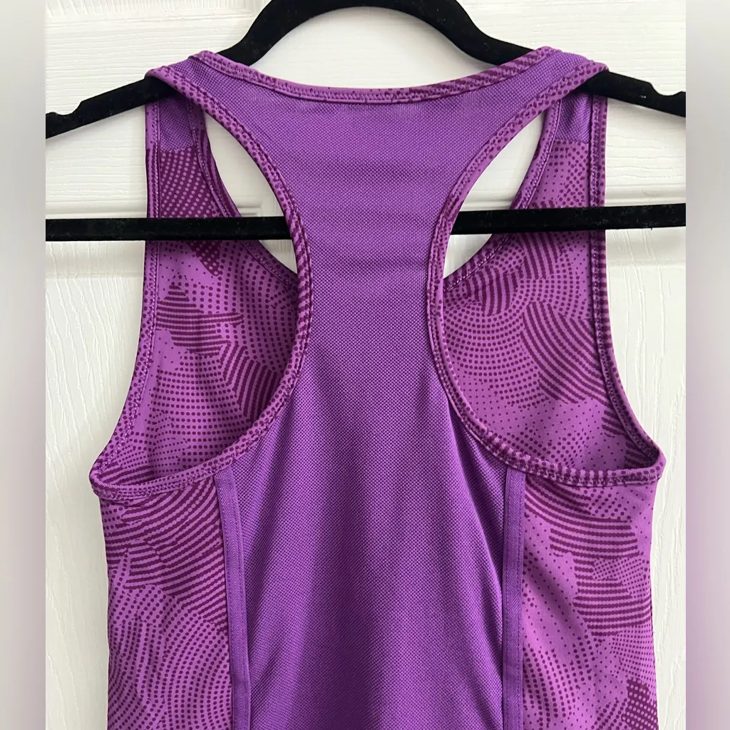 ASICS Vibrant Purple Motion Dry Workout Tank Top with built in sports bra SizeXS - Image 7
