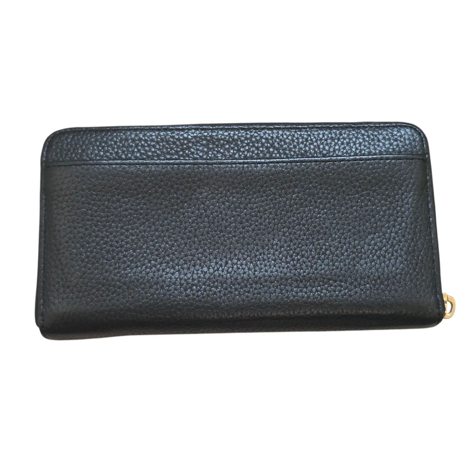 Kate Spade New York Wallet Black Pebble Leather Clamshell Zip Around Card Holder - Image 2