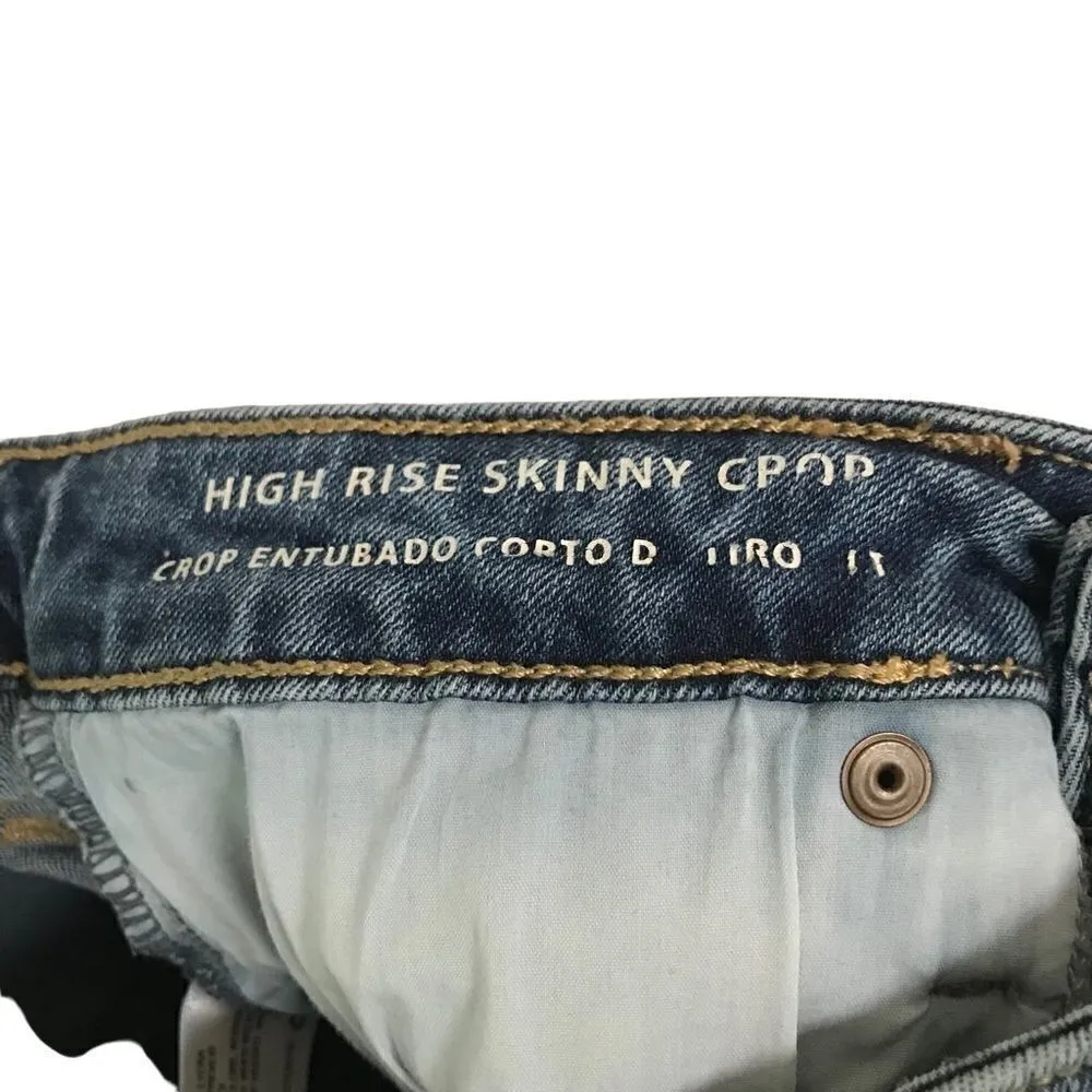 Universal Thread high rise skinny crop button fly denim jeans 4/27 - Image 7