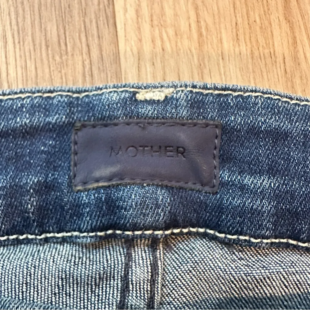 Mother denim The Looker high waisted jeans in Dark Graffiti size 24 women’s Blue - Image 3