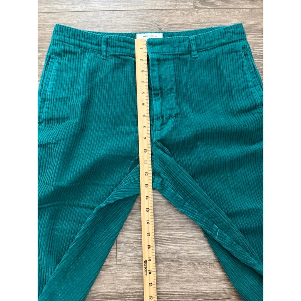 Urban Outfitters Emerald Green Corduroy Crop Pant size 34 - Image 3