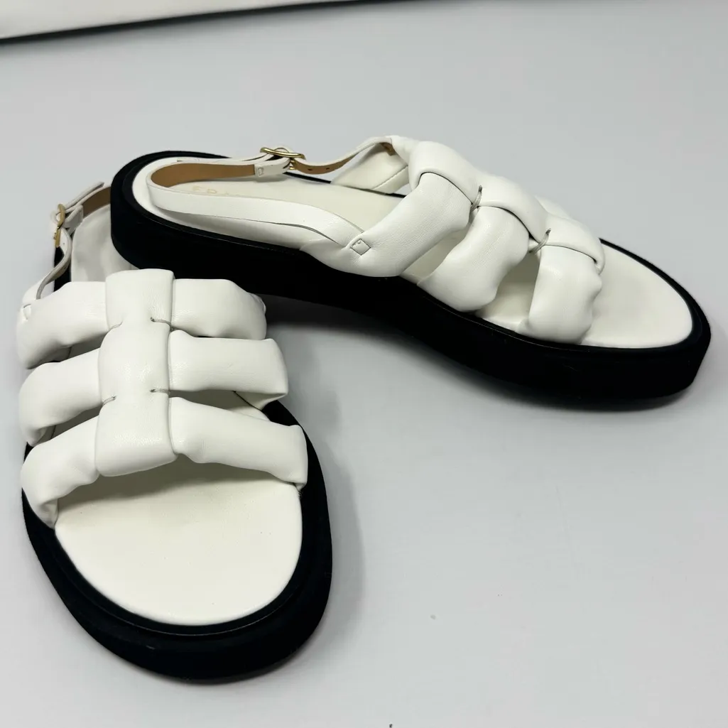 Frame Le Weston Sandal in Blanc 38 NEW - Image 4