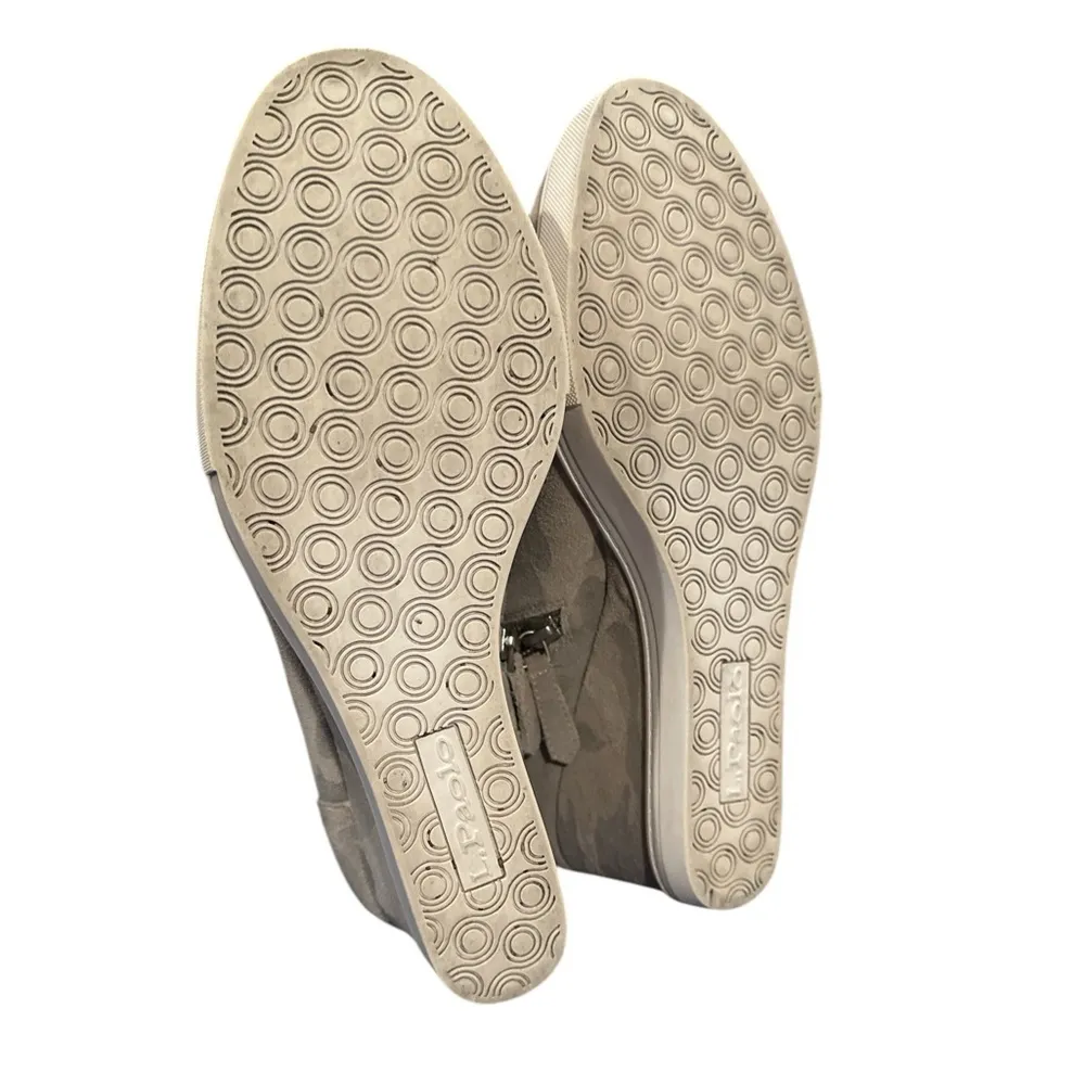 LINEA PAOLO Women's Anna Original Camouflage Camo Wedge Sneakers 8 Tan - Image 7