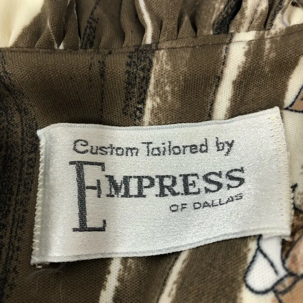 Empress of Dallas Custom Tailored Vintage long sleeve Dress see measurements - Image 2