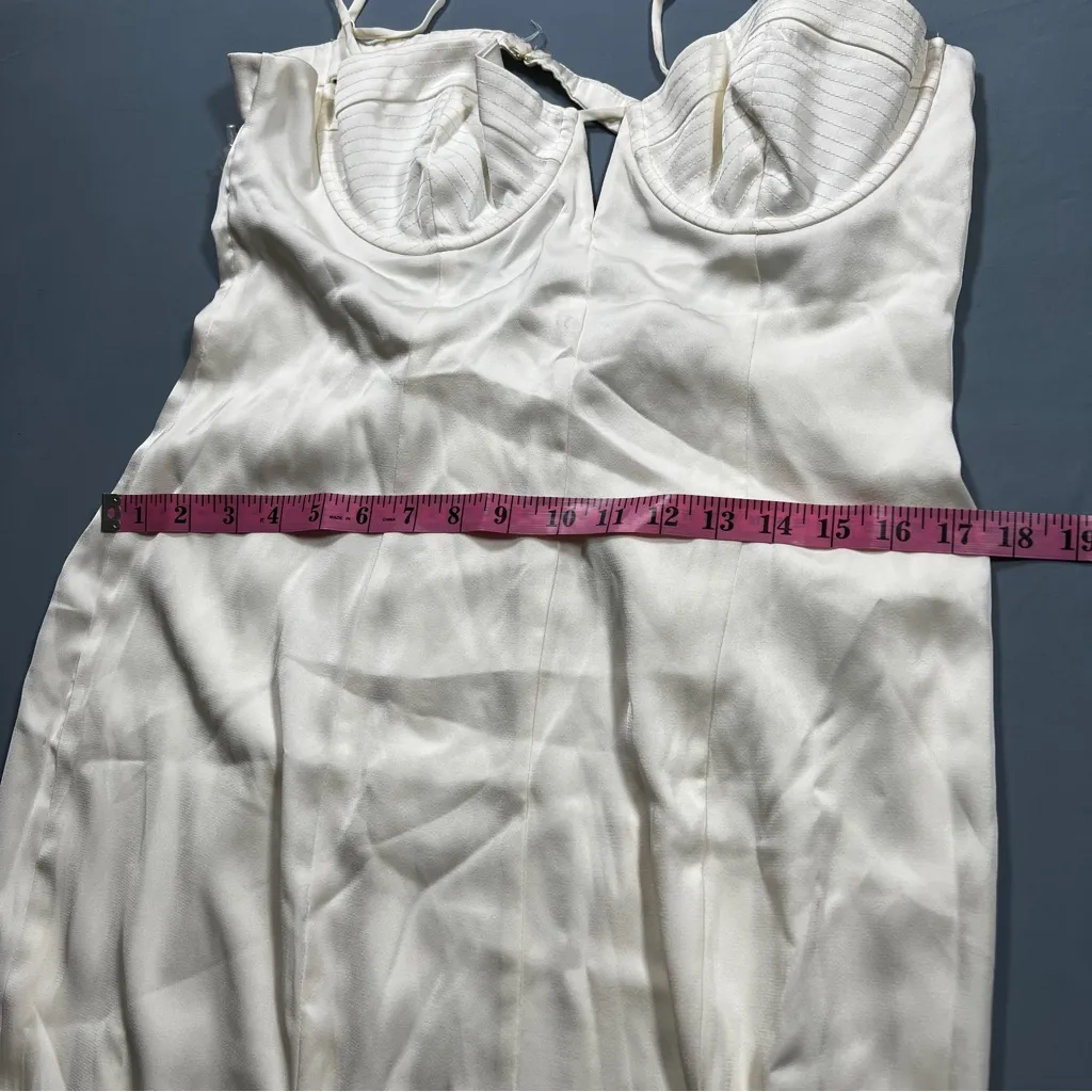 Oh polly flavia Cut Out Fishtail Maxi Dress in White size10US - Image 5