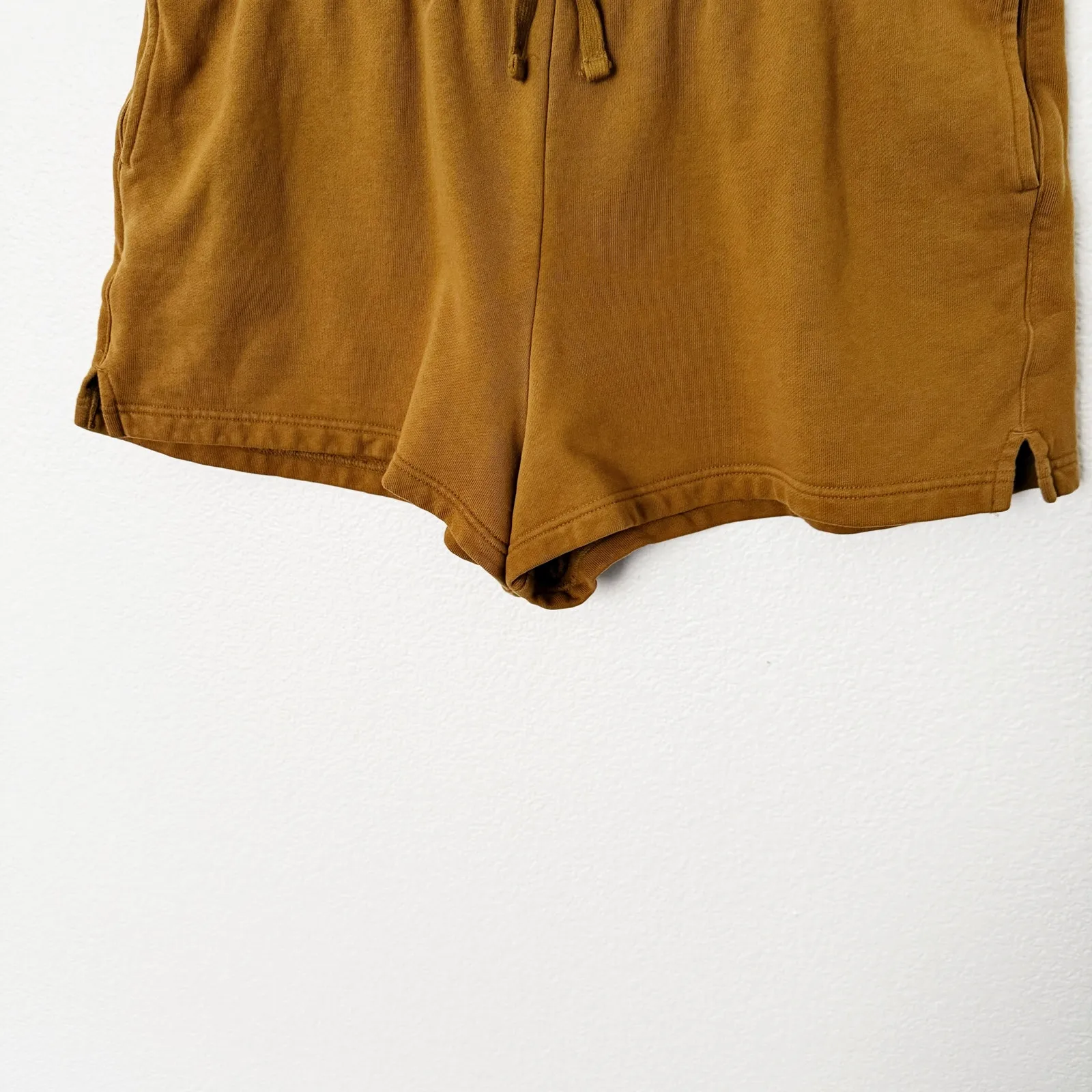 [Girlfriend Collective] Sycamore Brown 50/50 Sweat Shorts Elastic Waist Sz Large - Image 9
