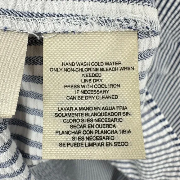 Rachel Rachel Roy 1X Sleeveless Striped Tunic Top White Blue Curvy Collection - Image 8