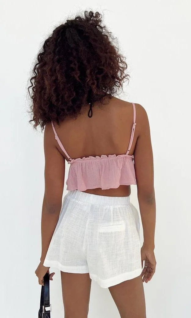 Meri Shorts in White - Image 3