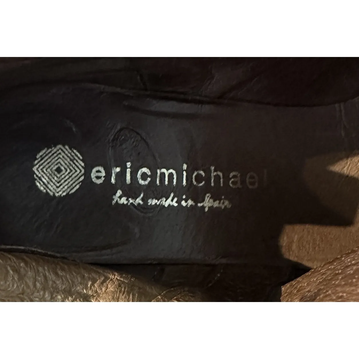 Eric Michael Made In Spain London Boots Leather Booties 40 / 9.5 US Side Zip$218 - Image 10