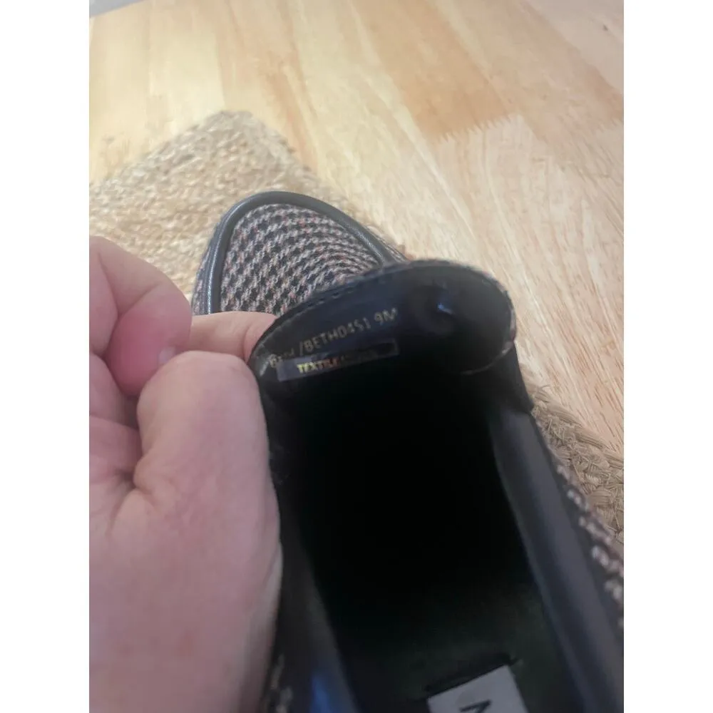 Steve Madden Women's Beth Heel Brown Plaid Loafer, S88 - Image 6