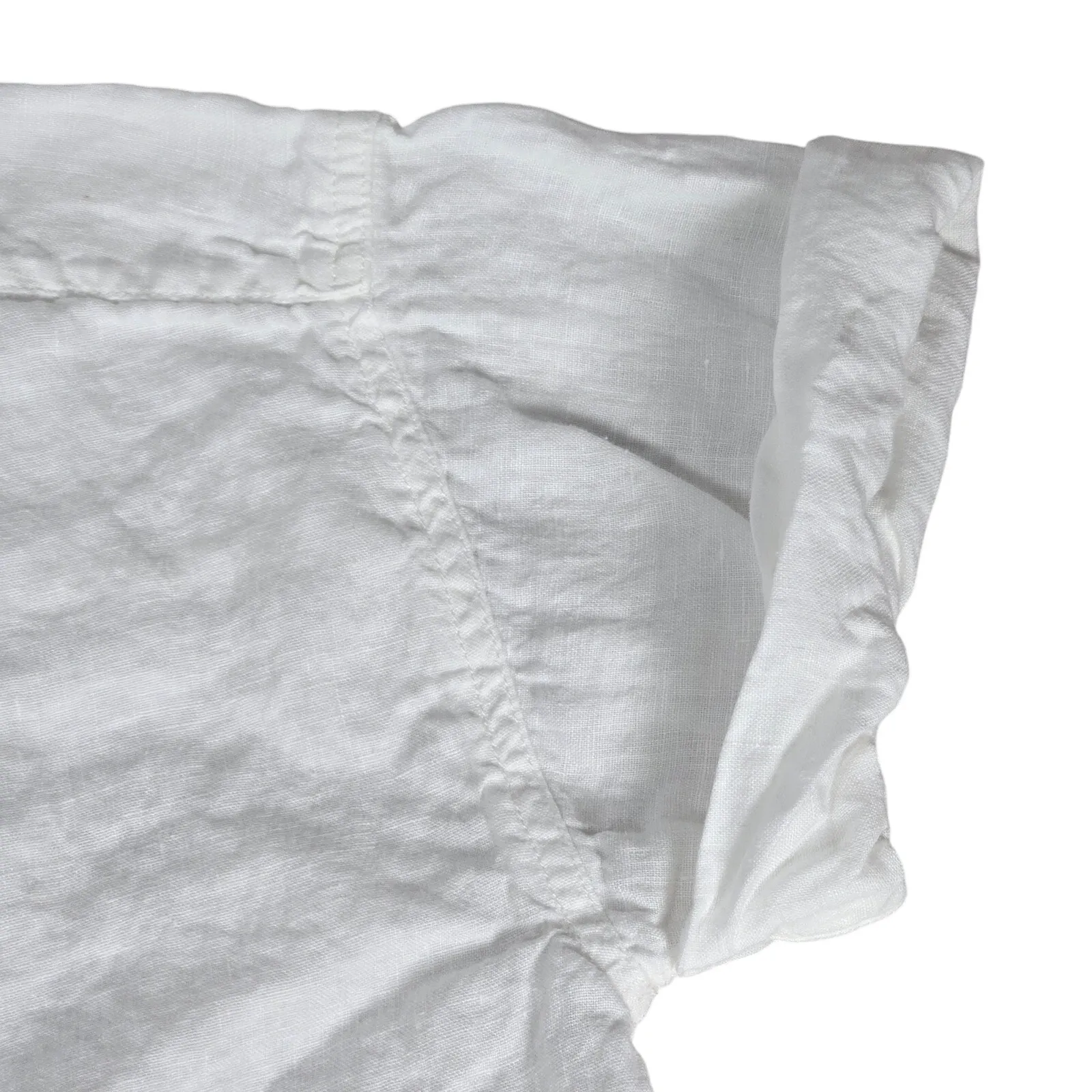 J. Crew Capitaine shirt in Baird McNutt Irish linen White S BY693‎ - Image 6