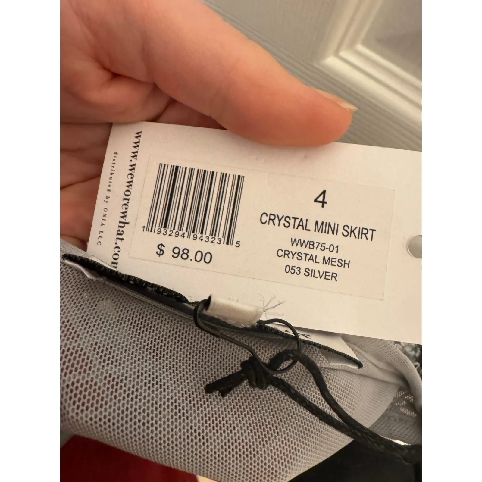 Crystal Mesh Mini Skirt - Image 5