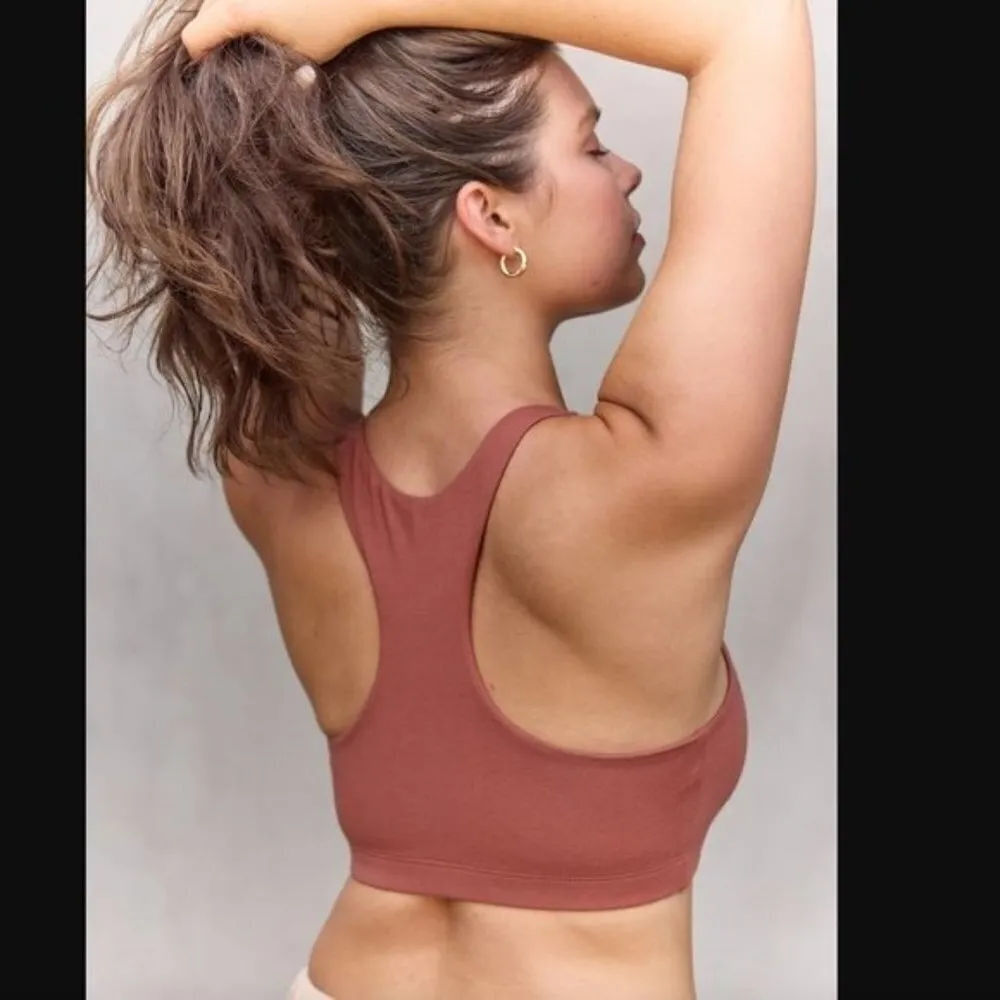 MATE the Label NWT XS Organic Stretch Sports Bra & Leggings Set Bloom Dark Pink - Image 8