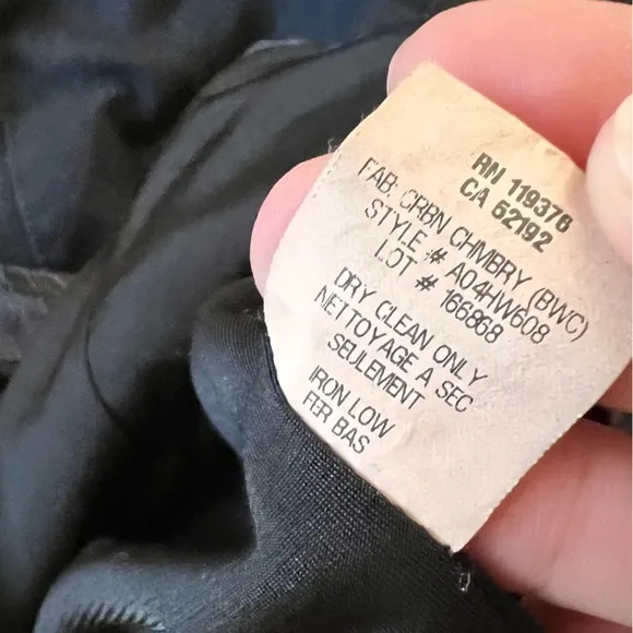 HELMUT‎ LANG Asymmetrical Pleated Denim Cutout Dress In Blue and Black Size 4 - Image 11