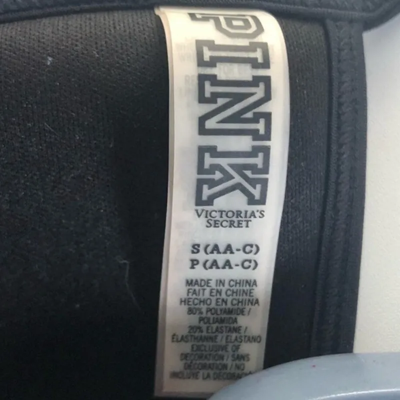 PINK Victoria’s Secret Tribal Embroidered Bikini Set S/M Black EUC - Image 11