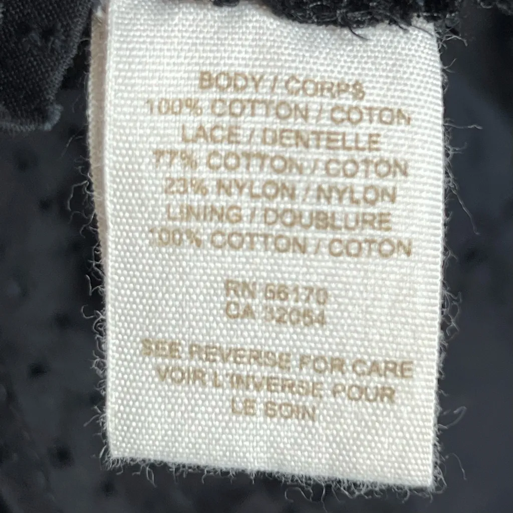 Free people black eyelet halter midi dress cotton minimalist boho scandal - Image 8