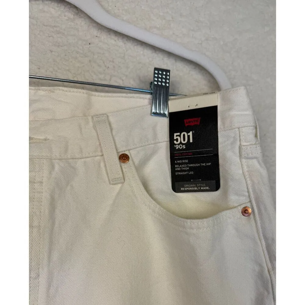 NWT Levis Premium 90s 501 Straight Fit Love Trip Unisex‎ Big E 32X30 Mid Rise - Image 3