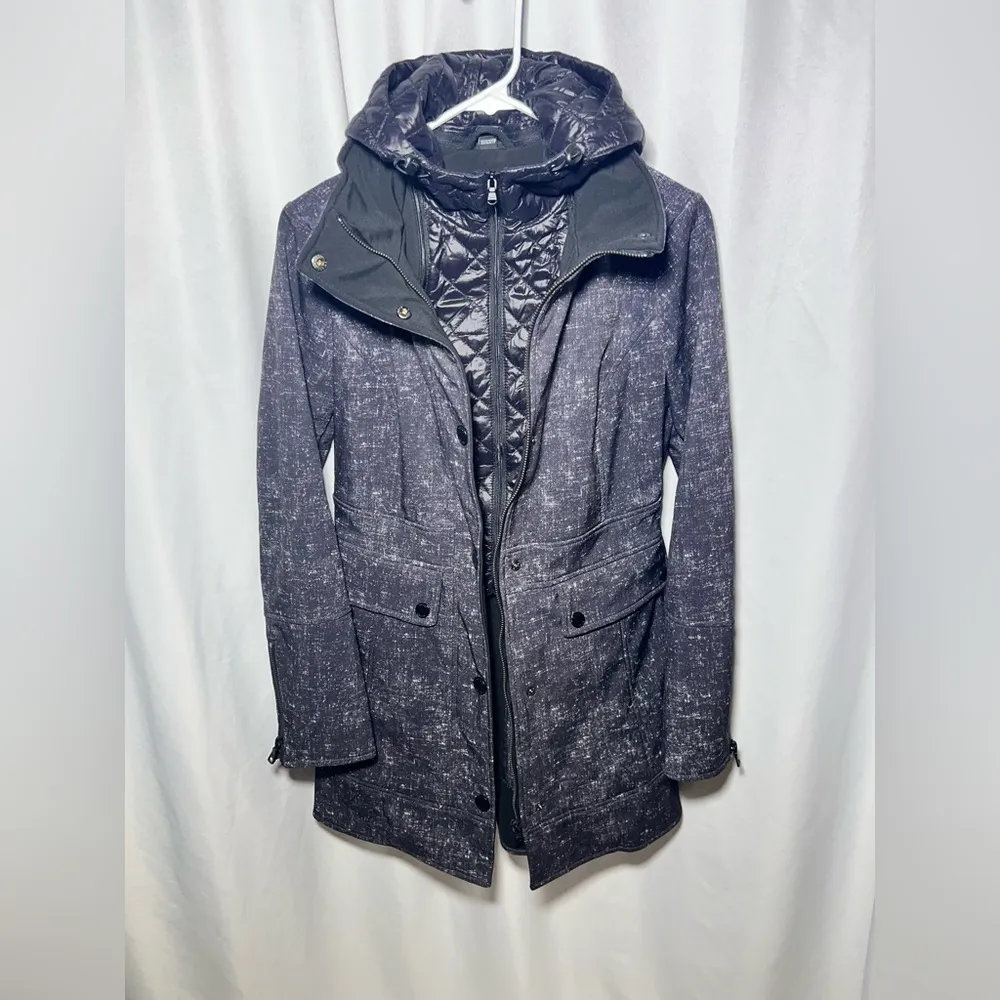 Guess Black & White Hooded Jacket | XS - Image 7