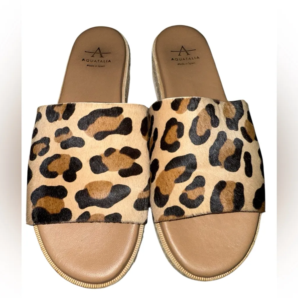 Aquatalia Shayna Espadrille Platform Slide Sandal – Size 8 - Image 3