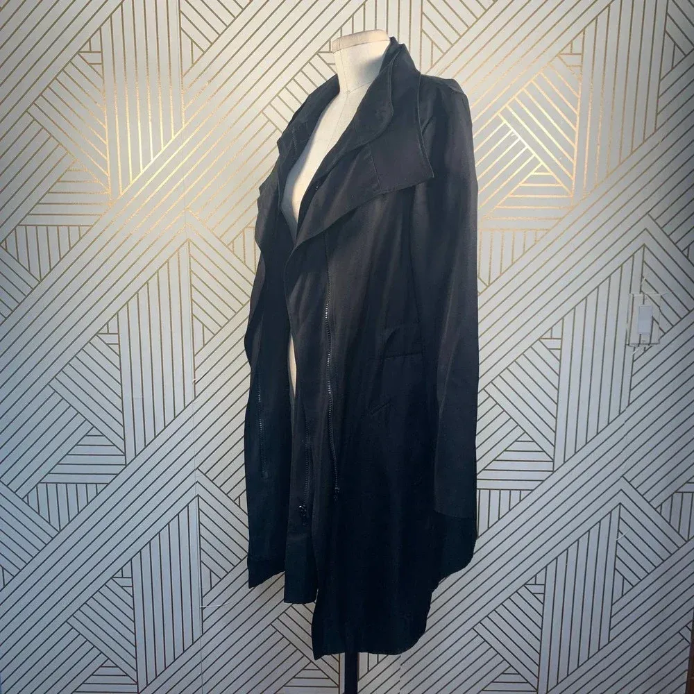 Reiss‎ Arlington Black Trench Coat Jacket - Image 5