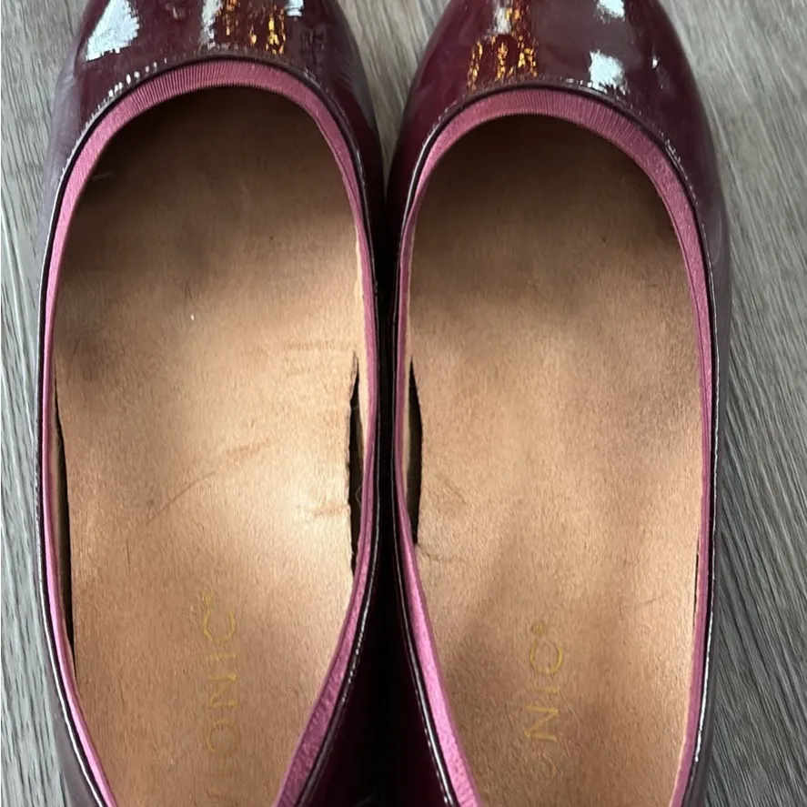 Vionic Maroon Patent Leather Flats - Image 2