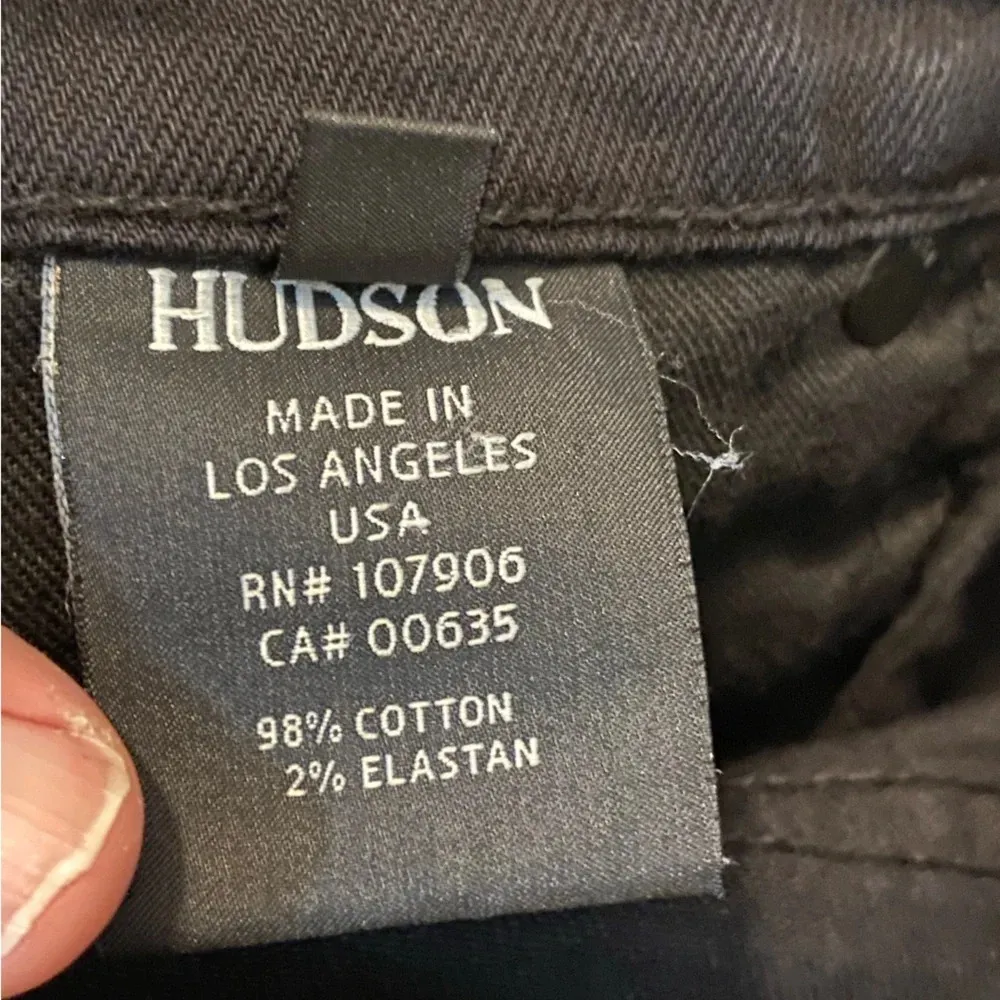Hudson Colette mid-rise skinny jeans - black 27.  Excellent condition - Image 8