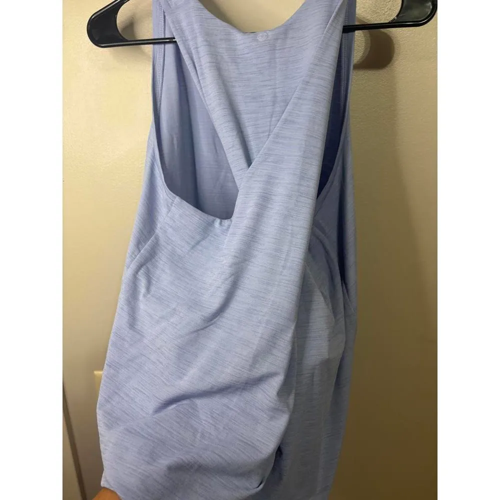 Calia Twist Back Tank Top in Periwinkle - Image 2