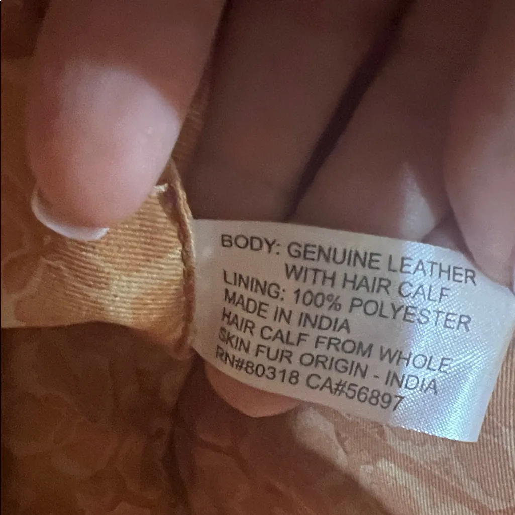 Lucky Brand | Genuine Leather & Calf Hair Tote in “Dark Cappuccino” w/Bag Charms - Image 9