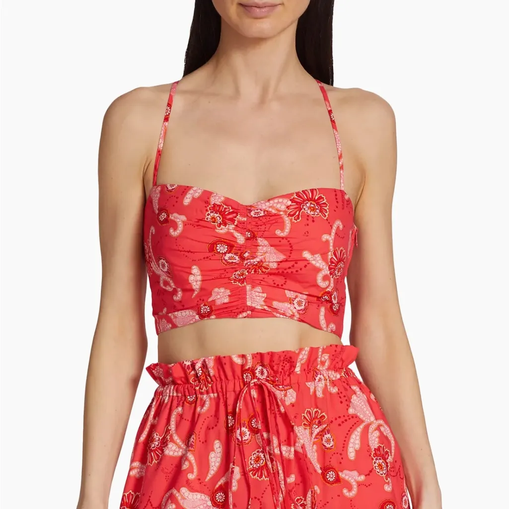 A.L.C.
Arit Paisley Crop Top - Image 2