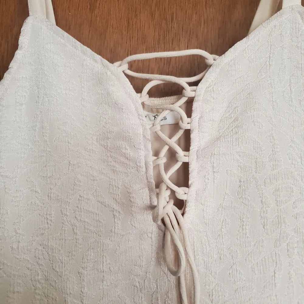 Maurices textured lace up tank top - Image 4