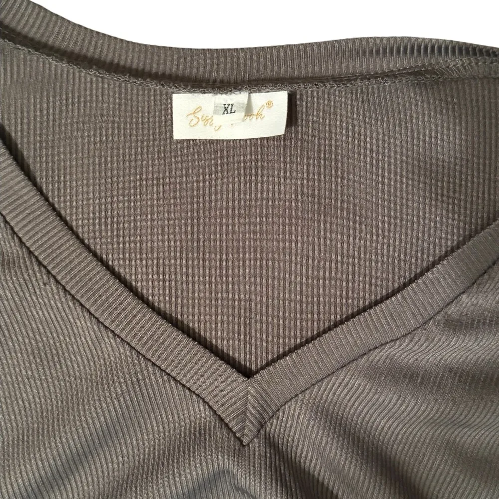 SOLDxxxxxxxxxxxxChic Gray Relaxed Fit Pantsuit Size XL - Image 3