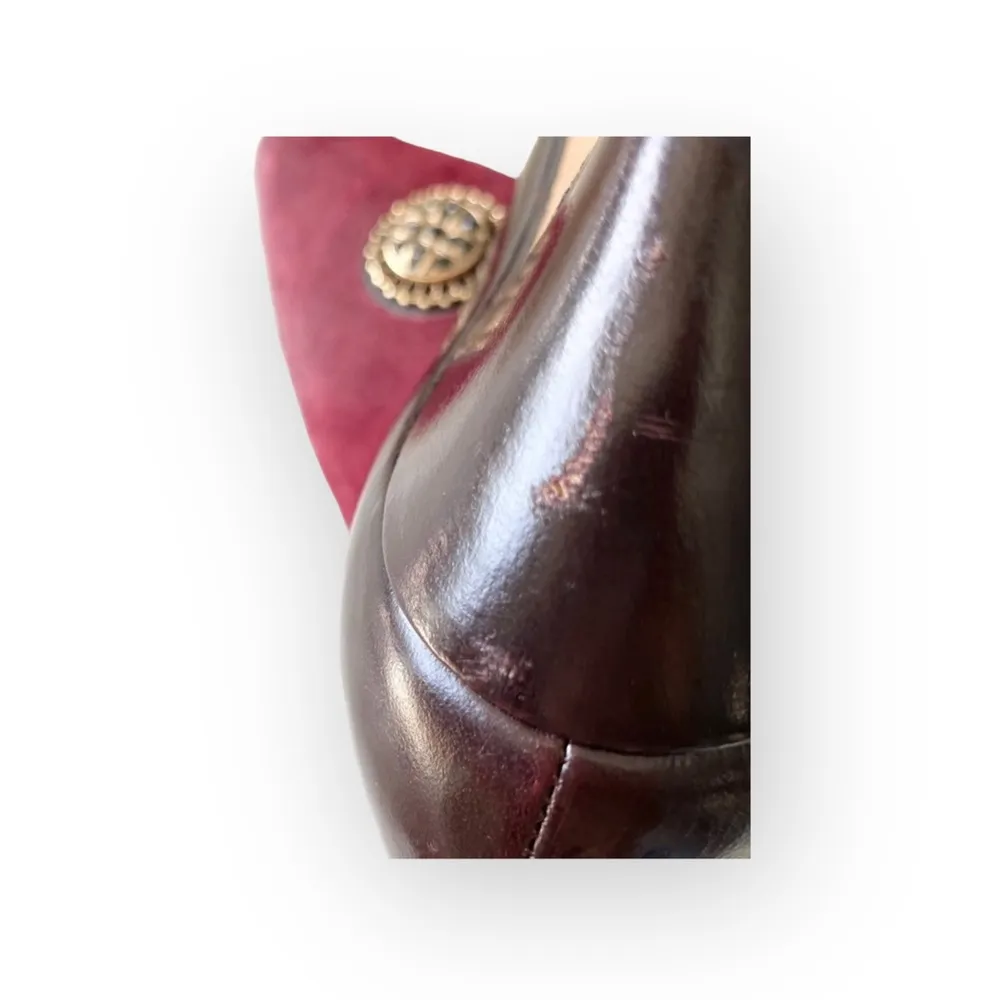 Vintage 60’s: Rosina Ferragamo Schiavone ⍟ Crystal Medallion Low Heels Pumps ⍟ 6 - Image 10