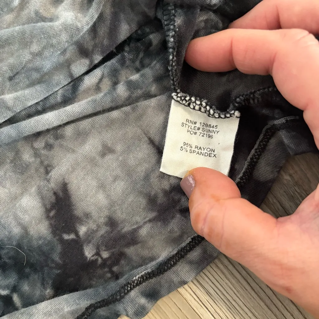 Bailey Blue Black and Gray Tie-Dye Short Sleeve Tee - Image 3