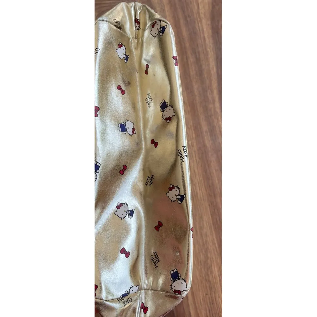Vintage Hello Kitty Women's Medium Bag Gold Sanrio - Image 6