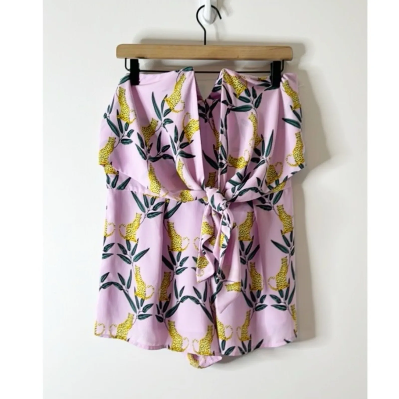 BuddyLove Jumbie Sleeveless Romper - Jungle Cat - Purple medium - Image 2