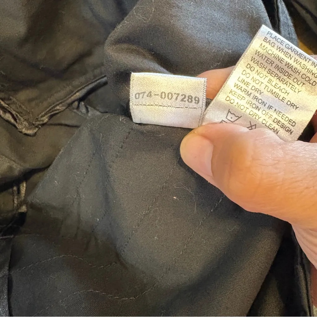 COOGI Womens Blazer Black Embroidered Rhinestones Military Patch Gold Y2K Edgy - Image 11