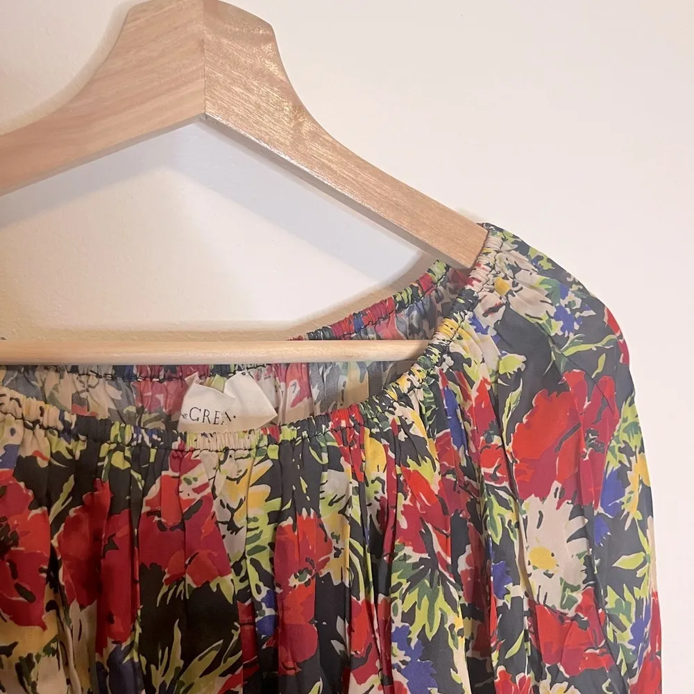 NWT THE GREAT. Palmette Blouse Size Medium Red - Image 6