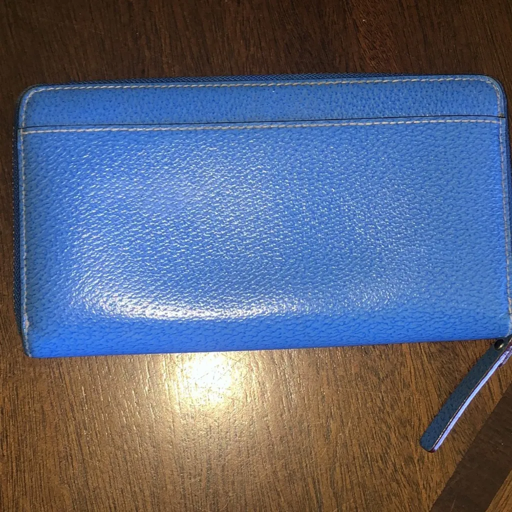 Kate Spade Vibrant Blue Zip Wallet - Image 8