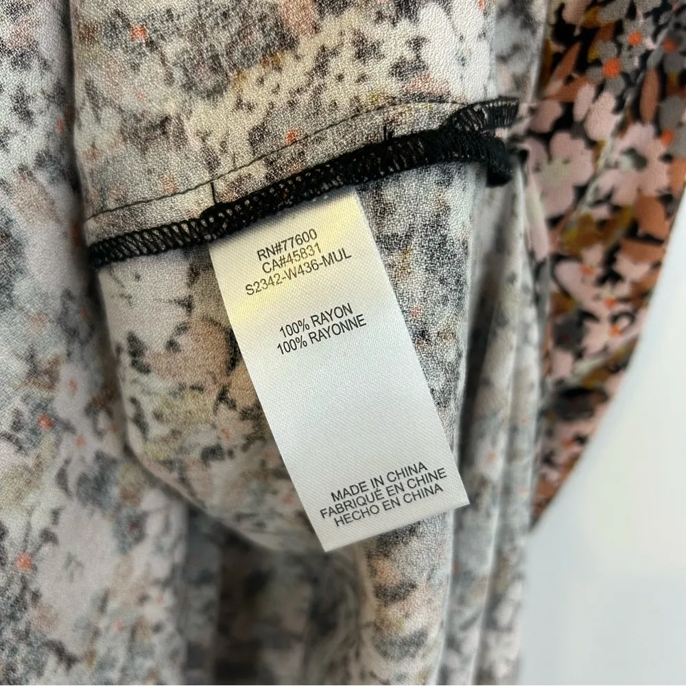 Saltwater LUXE Jana Short Sleeve Smocked Floral Maxi Dress Size XS - Image 15