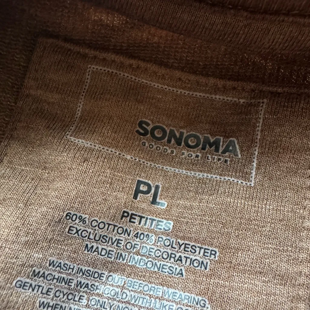 Sonoma Brown Tie Dye Crewneck Sweater - Image 2