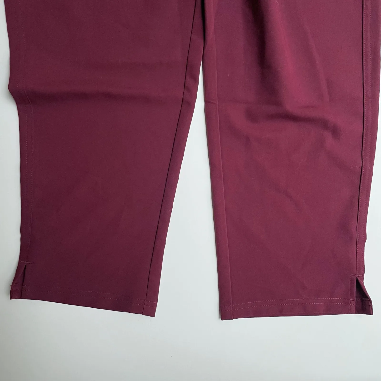 FIGS Yola Maternity Scrub Pants Burgundy Size XL Petite NEW - Image 3