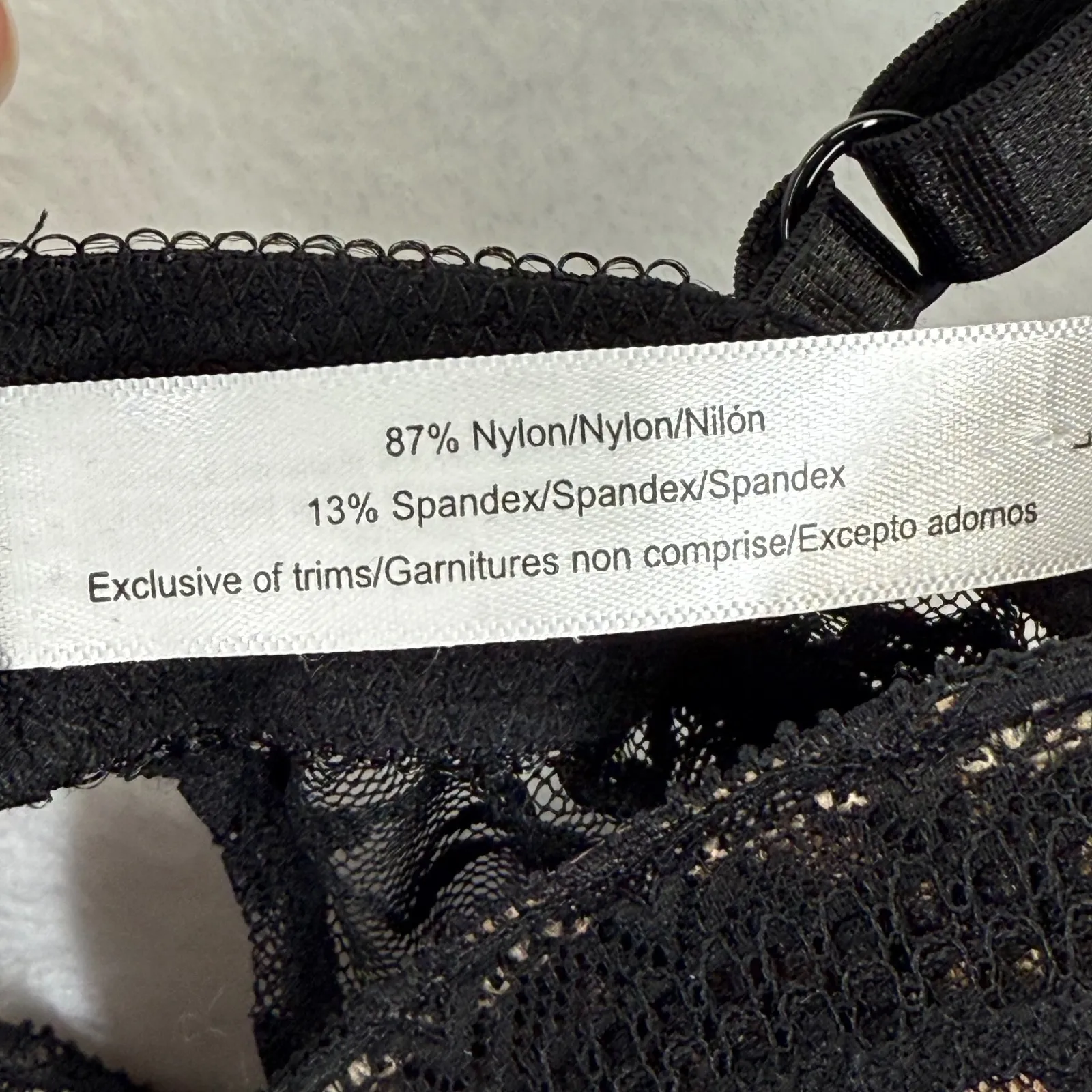 Adore Me Black Lace Babydoll Chemise Teddy Lingerie Women's Size‎ L - Image 5