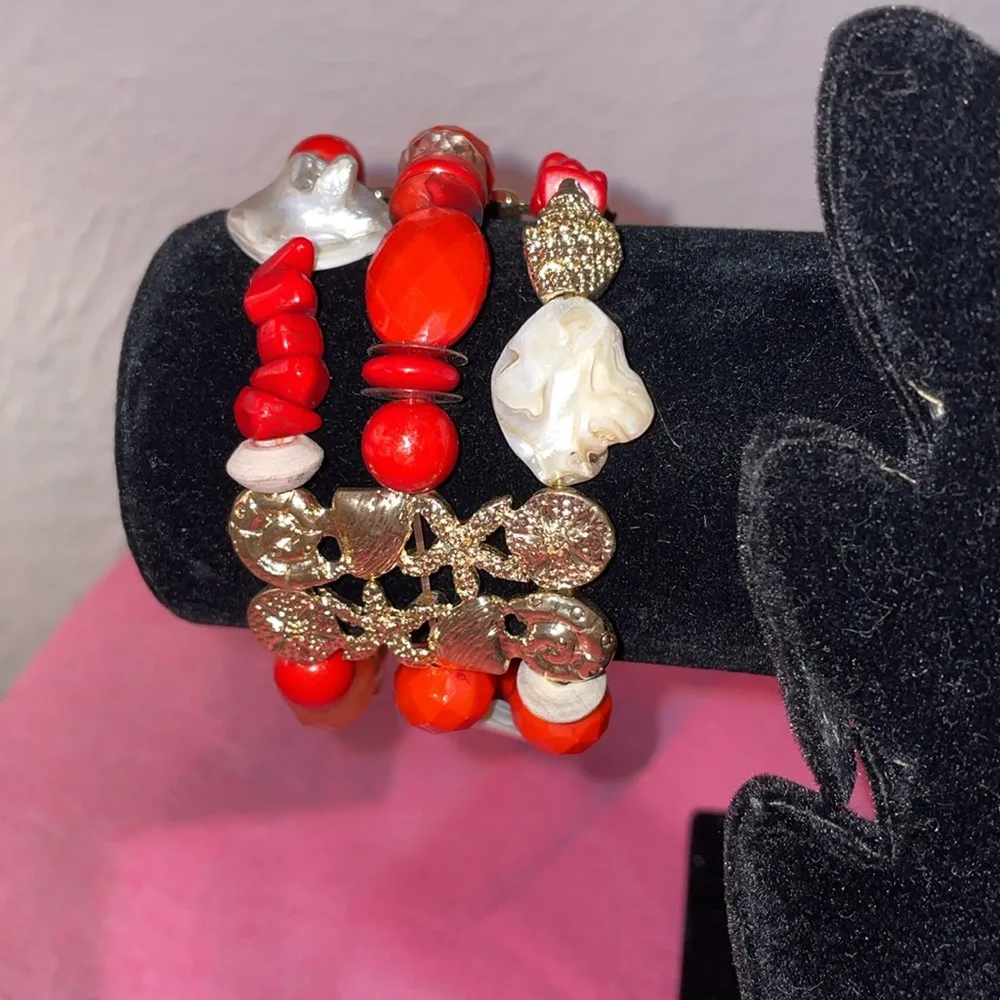 🐚🦀🐚BOGOHO 🐚🦀🐚Coastal Shell Statement Necklace and Bracelet Set - Image 6