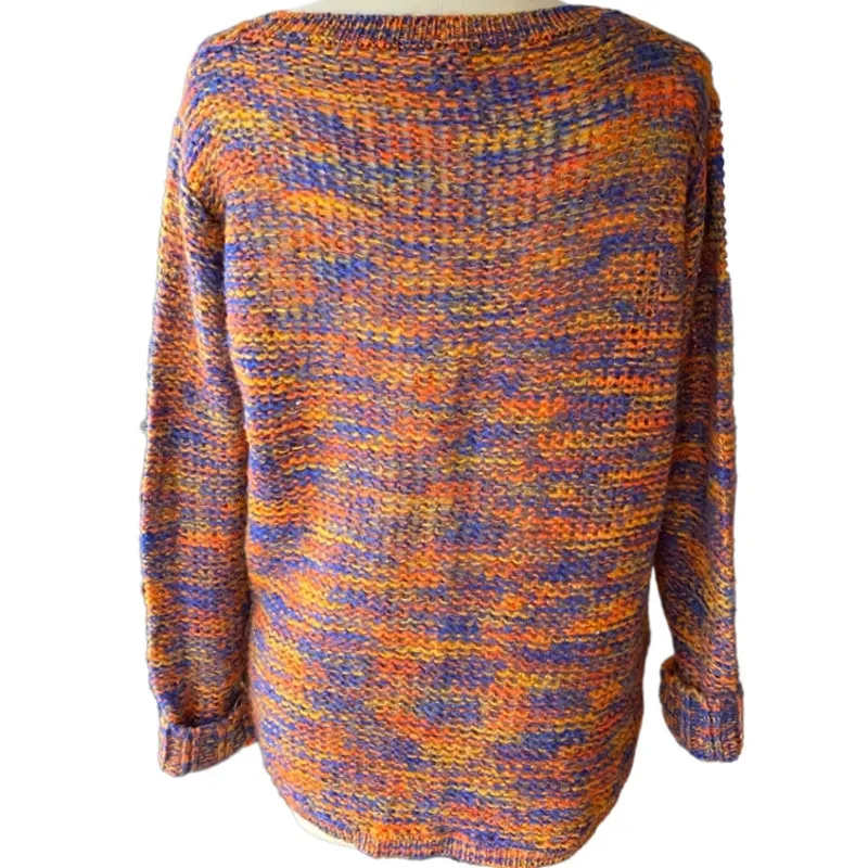 Thick Chunky Knit Multicolored Sweater by Hot & Delicious ~ Women's Size M/L - Image 4