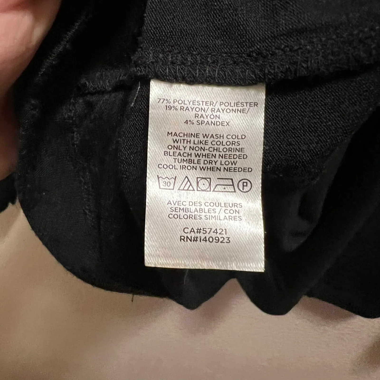 LOFT Black Long Sleeve Tie Neck Relaxed Fit Blouse Balloon Sleeve Size XL P - Image 5