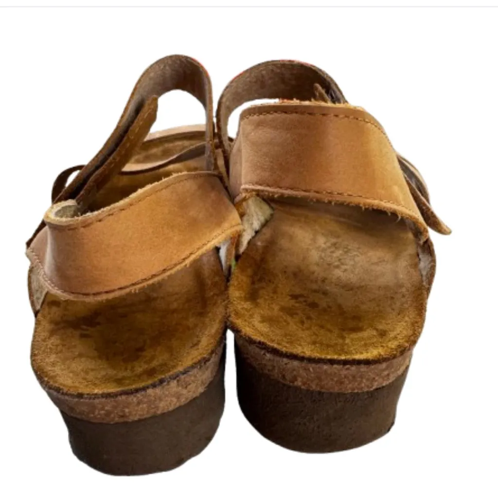 Naot Kayla Tan Wedge Sandals Size 6 - Image 3