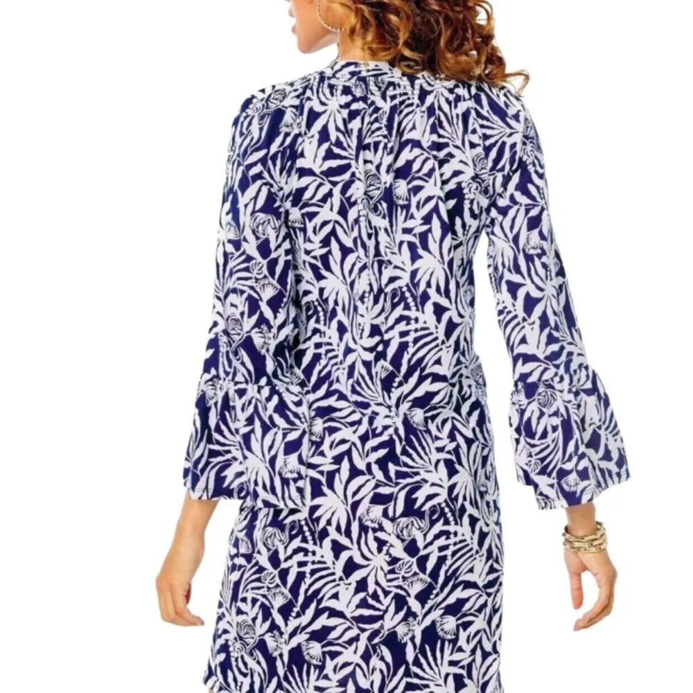 Lilly Pulitzer Norris 3/4 Sleeve Mini Dress Smocked
Printed Cotton Size S NWT - Image 8