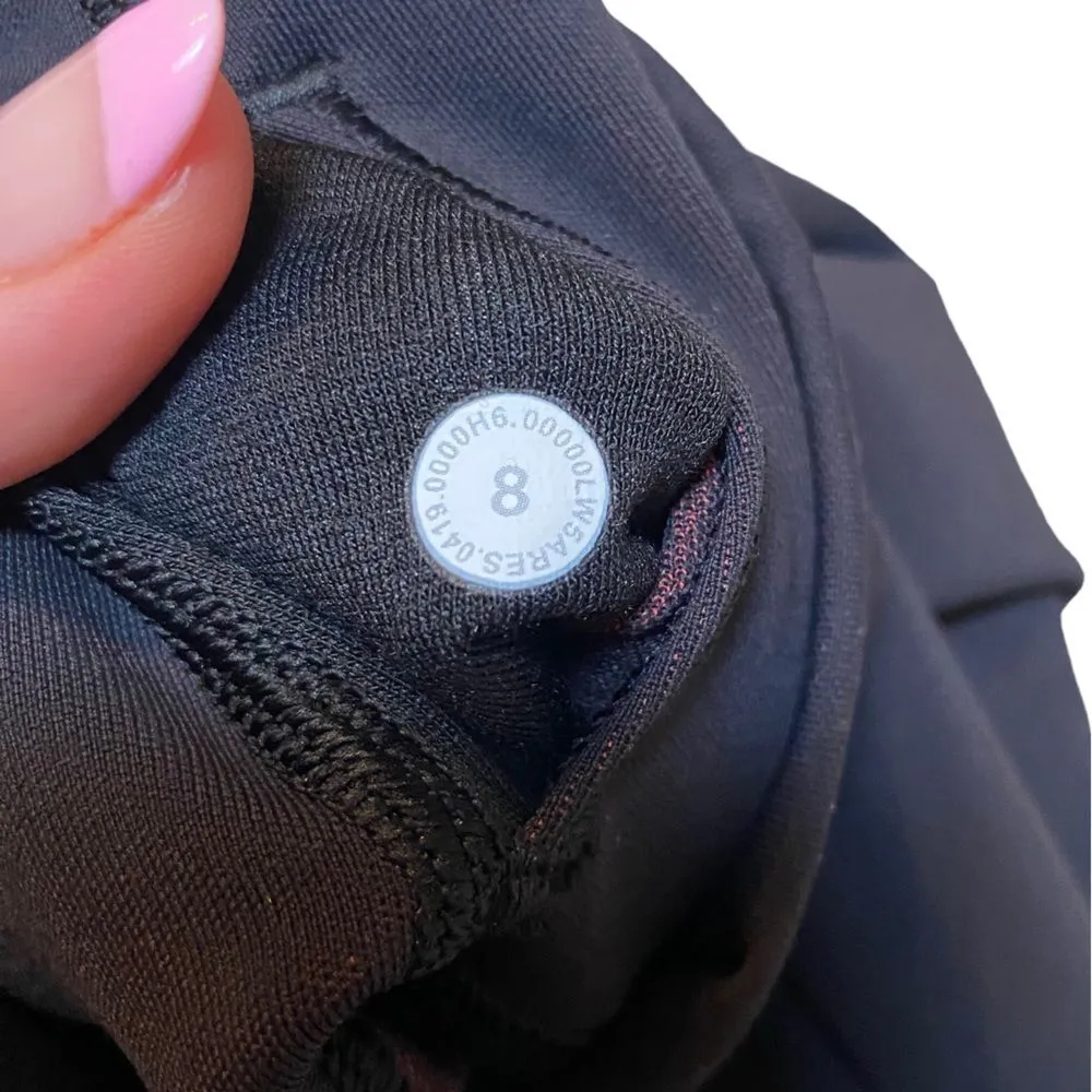 Lululemon Womens Size 8 Wunder Under High Rise Tight Black Red Ombré Speckle New - Image 3